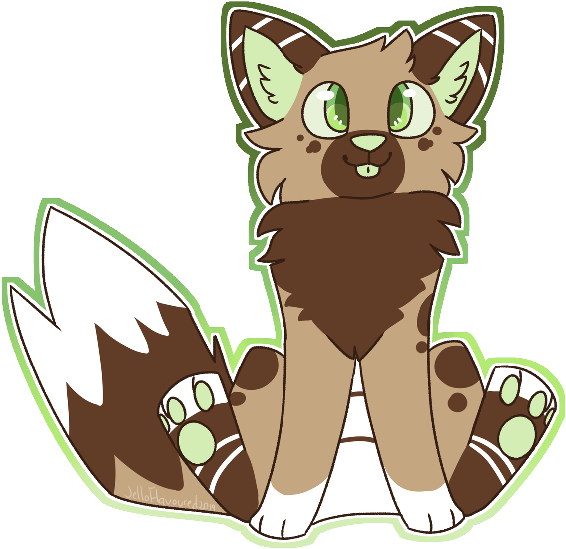 Briefly Opening 5 Slots Of $5 Chibi-like Sticker Commissions - Cat Yawns (1194x1200)