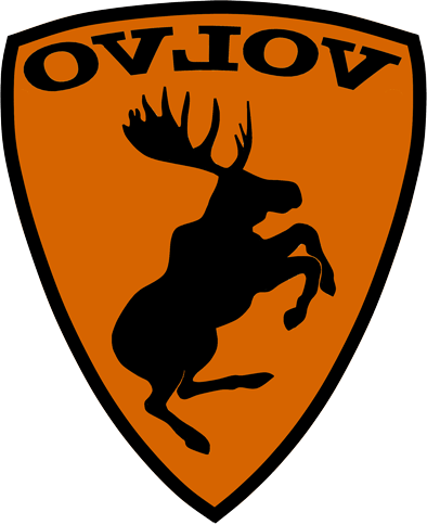 3" Printed Vinyl Prancing Moose - Volvo Ferrari (394x484)