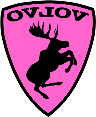 3" Printed Vinyl Prancing Moose - Volvomoose (385x464)