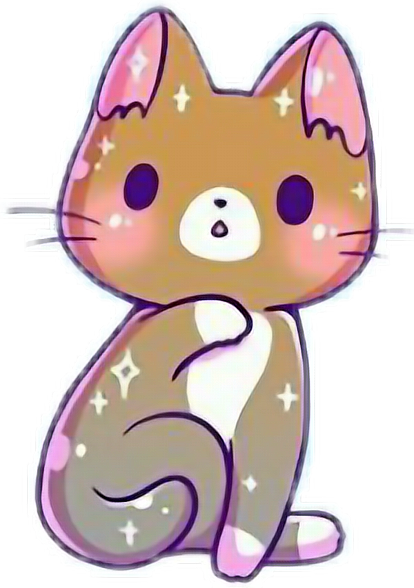 Kawaii Cute Kitten Cats Catlove Catl Report Ⓒ - Cartoon (600x852)