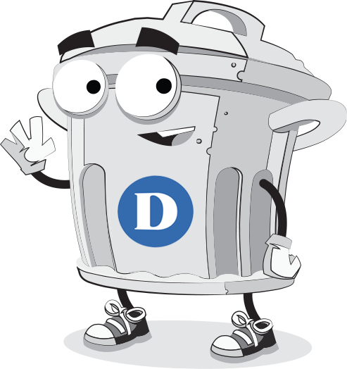 Reducing Landfill Waste - Cartoon (493x524)