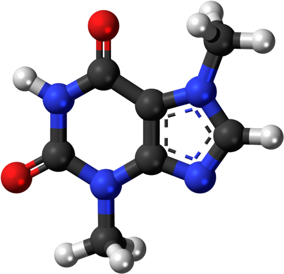 Theobromine 3d - - Theobromine 3d Model (620x599)