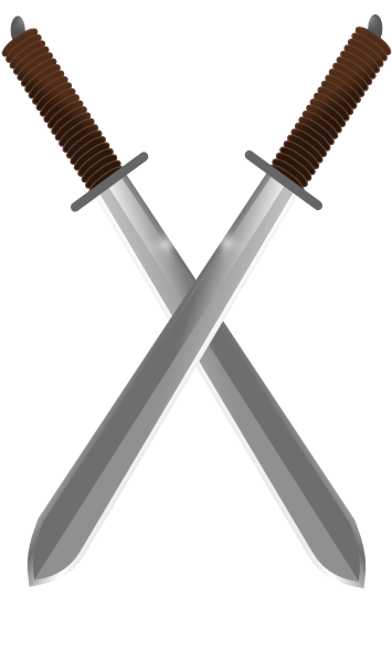 Sword Clipart Transparent Background - Double Sword Transparent Background (355x585)
