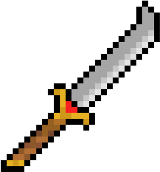 Katana Clipart Pixel Art - Minecraft Iron Sword Png (640x480)