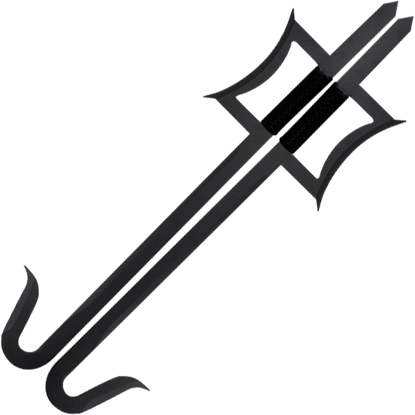 Black Chinese Hook Swords - Hook Sword (415x415)