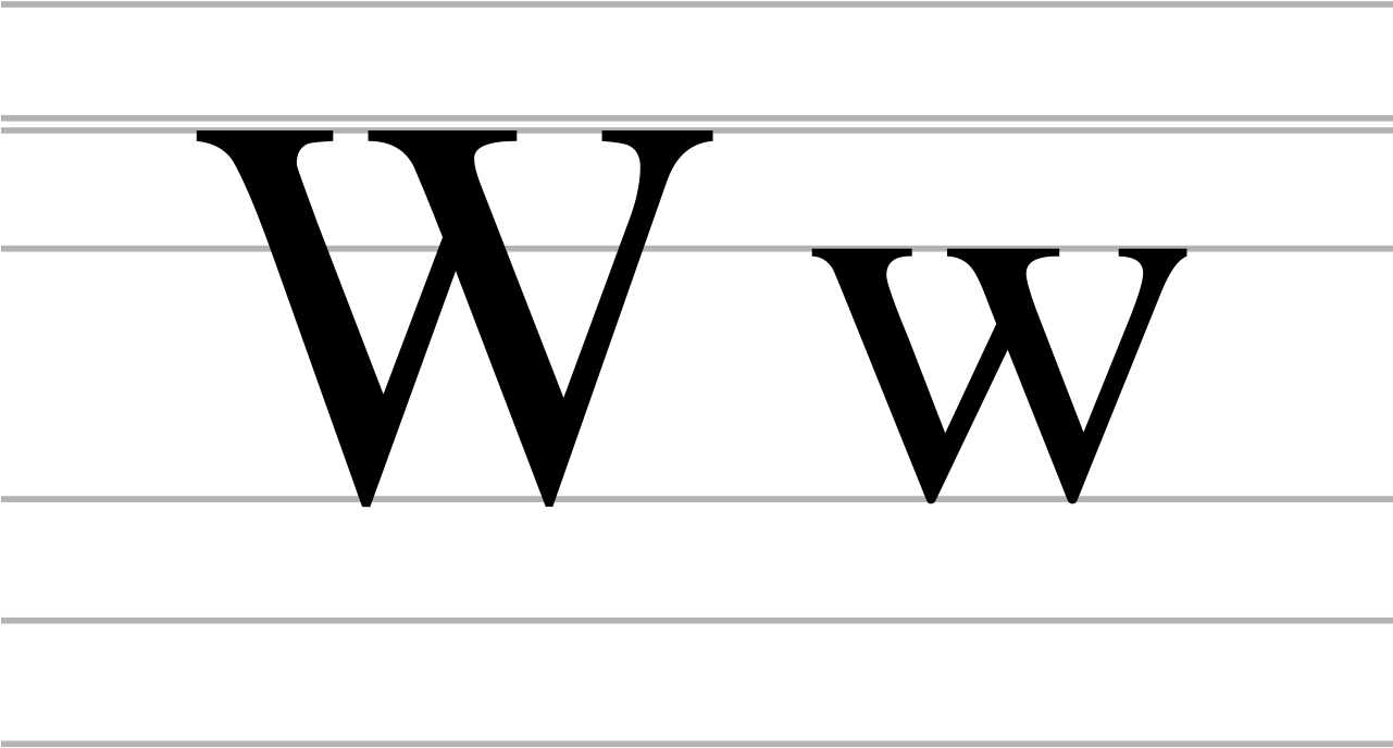 Latin Letter W - Wn Monogram (1280x853)