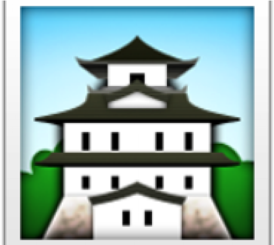 Japan Clipart Japan Castle - Temple Emoji Png (640x480)