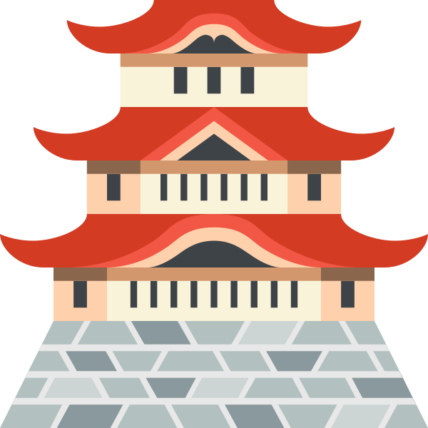 240 × 240 Pixels - Japan Castle Icon (600x600)