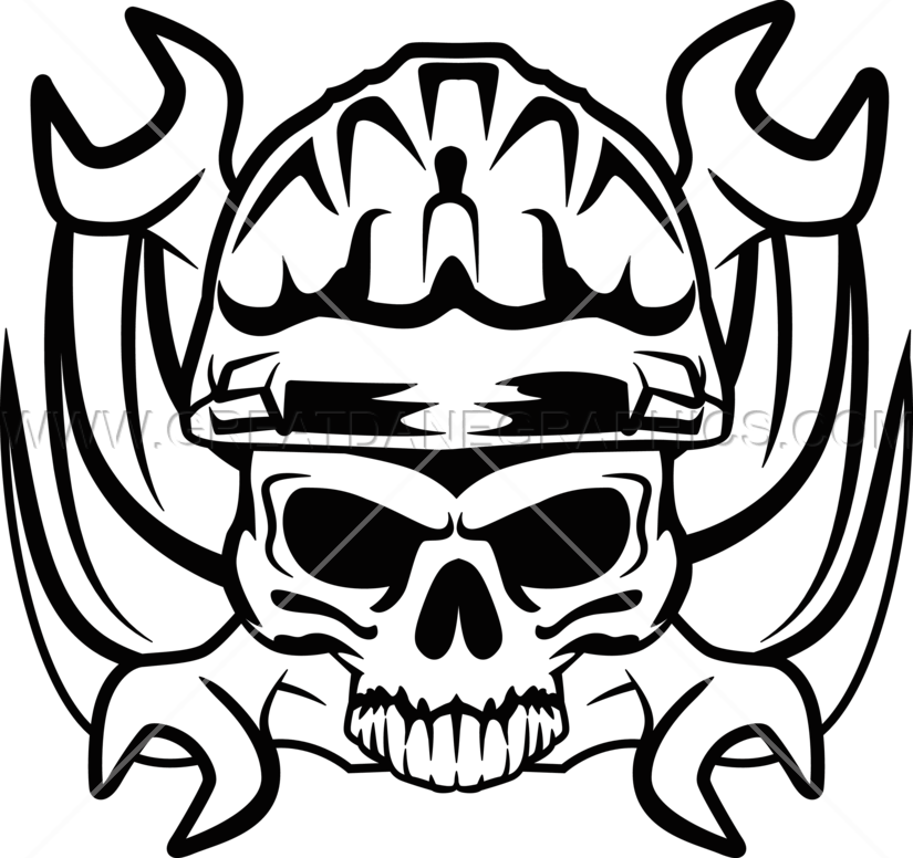 Wrench & Skull - Skull With Wrenches Svg (825x776)