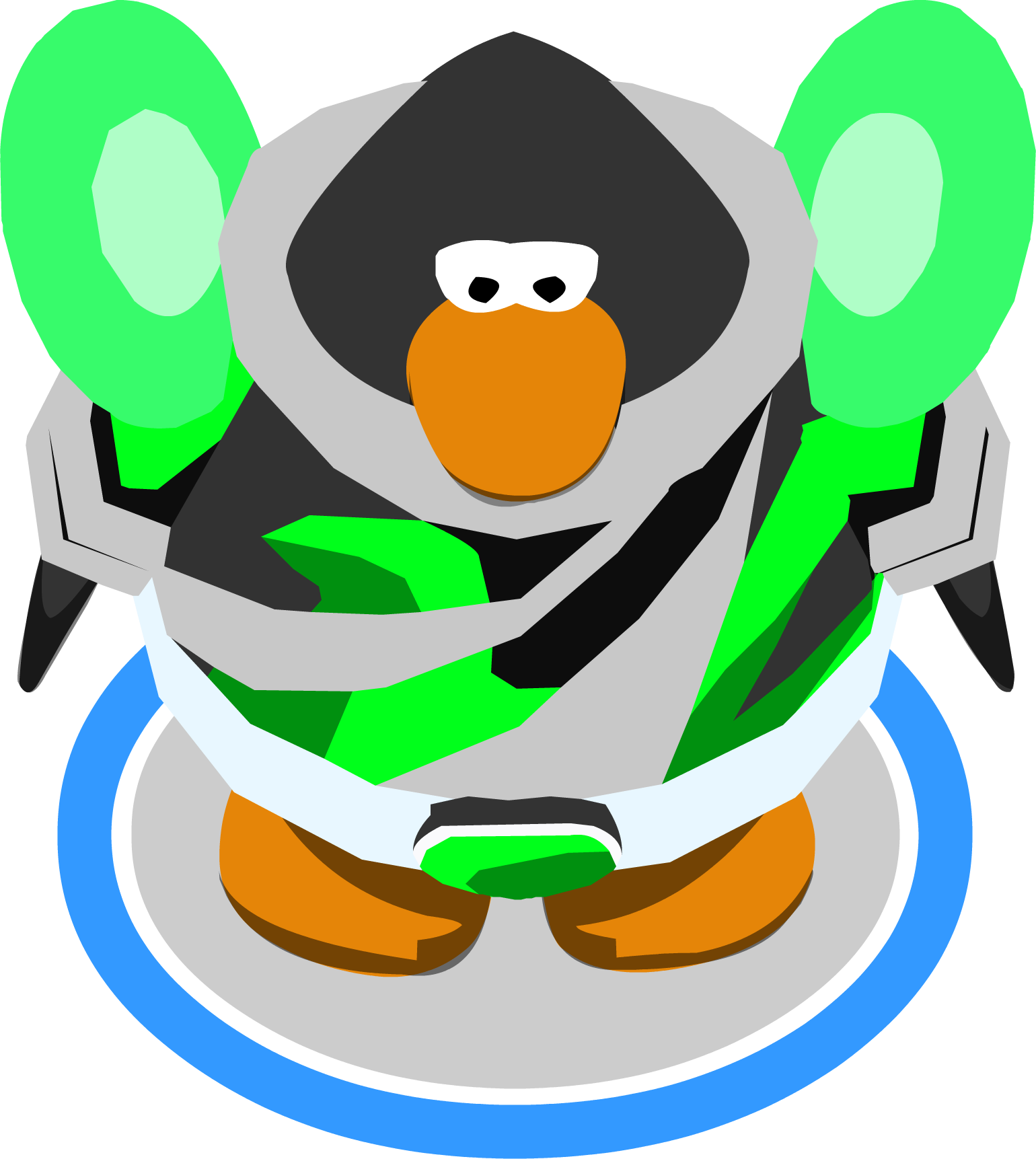 Dj Clipart Dubstep - Club Penguin Transparent (1540x1723)