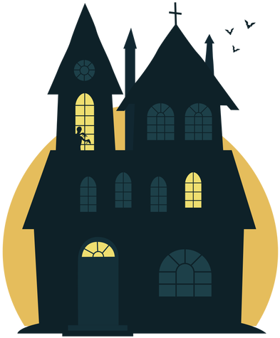 512 X 512 1 - Spooky House Transparent Background (512x512)