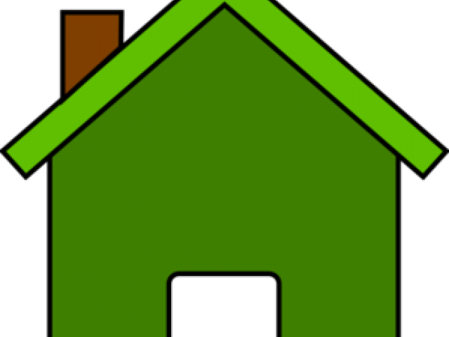 Haunted House Clipart Transparent Background - Green House Clipart (640x480)