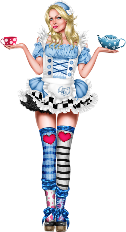 3d Girl, Girls 4, Tube, Pinup, Clip Art, Pirates, Goth - Illustration (418x771)