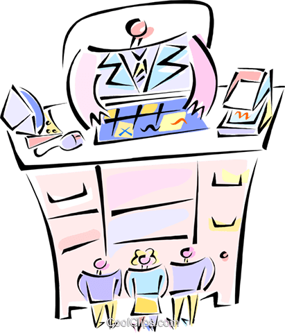 Big Boss Royalty Free Vector Clip Art Illustration - Big Boss Royalty Free Vector Clip Art Illustration (411x480)