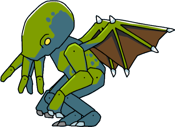 Cthulhu-scribblenauts - Scribblenauts Monster (625x458)