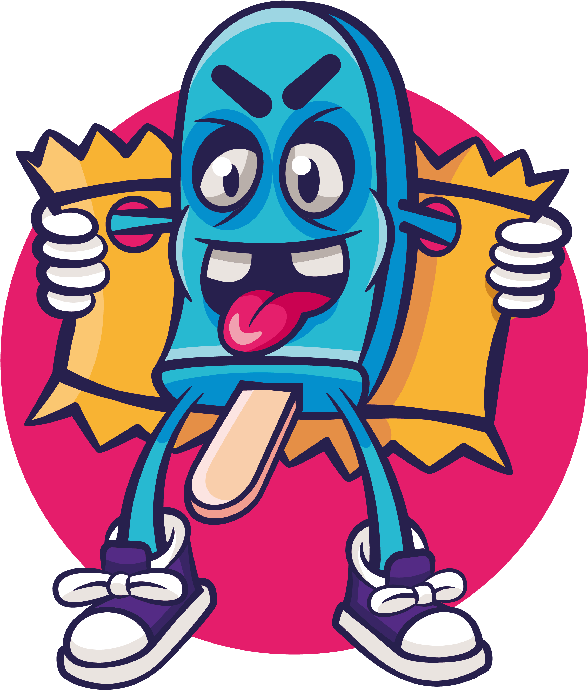 Illustration Designed For Stickers - Graffiti Cartoon Characters (2481x3508)