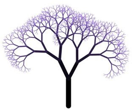 From A Distance, The Tree-branch Pattern Resembles - Tree With Few Branches (461x382)