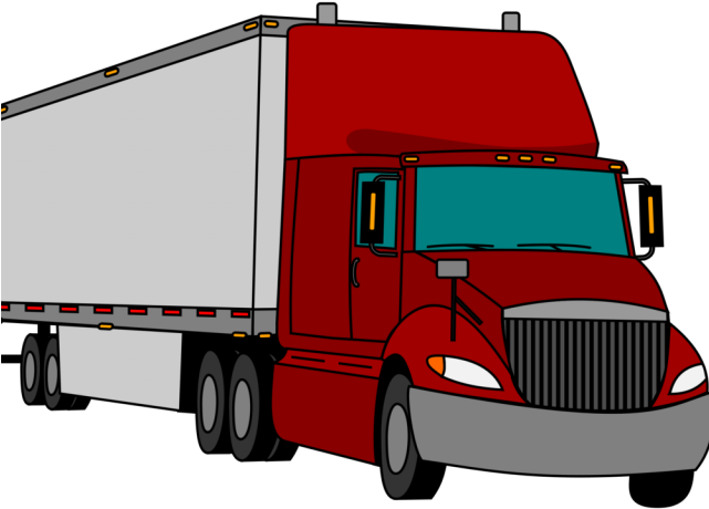 Truck Clipart Tractor Trailer - Trailer Clipart (640x480)
