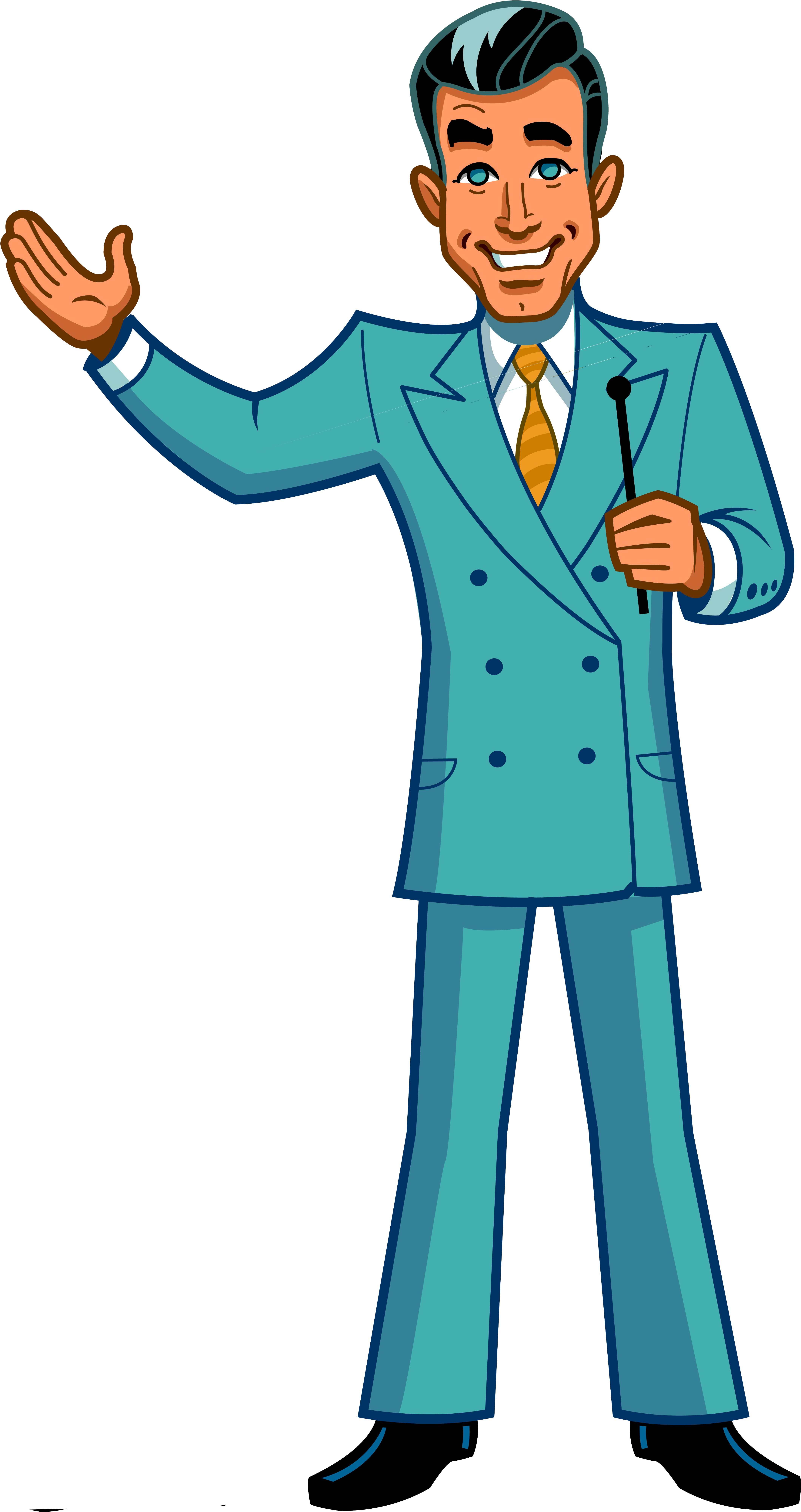 Game Show Host - Clipart Game Show Host (4378x8118)