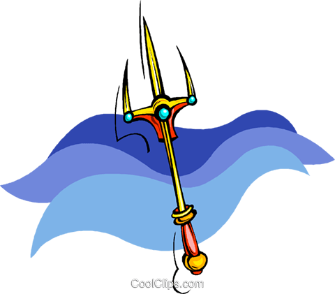 Trident Royalty Free Vector Clip Art Illustration - Illustration (480x421)