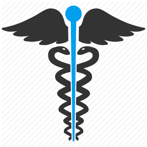 Emblema Medico Clipart Staff Of Hermes Medicine - Clinic Symbol Png (512x512)