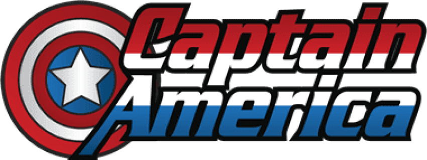 Free Png Download Captain America Comic Vintage Logo - Marvel Captain America Logo (850x320)