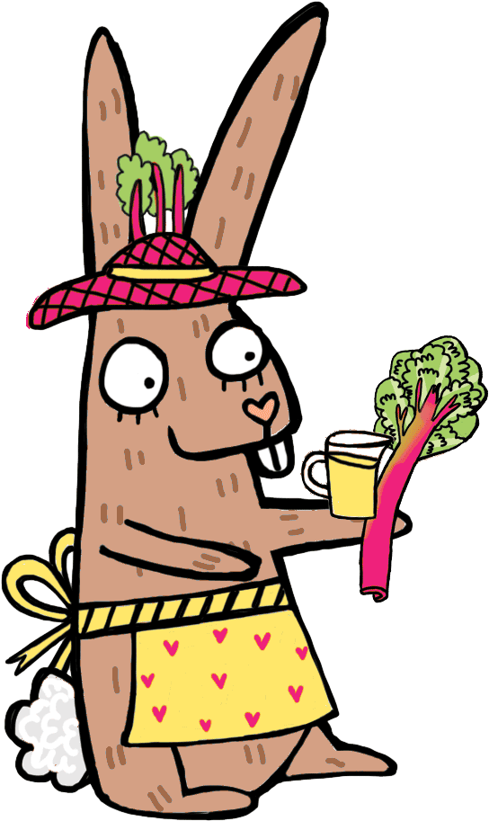 Rhubarb And Custard Rabbit The Children S Tea Co - Rhubarb And Custard Rabbit The Children S Tea Co (606x947)