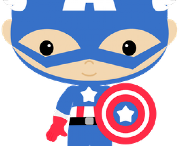 Captain America Clipart Svg - Cartoon (589x481)