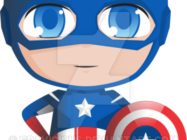 Cute Clipart Captain America - Captain America Cartoon Vector (640x480)