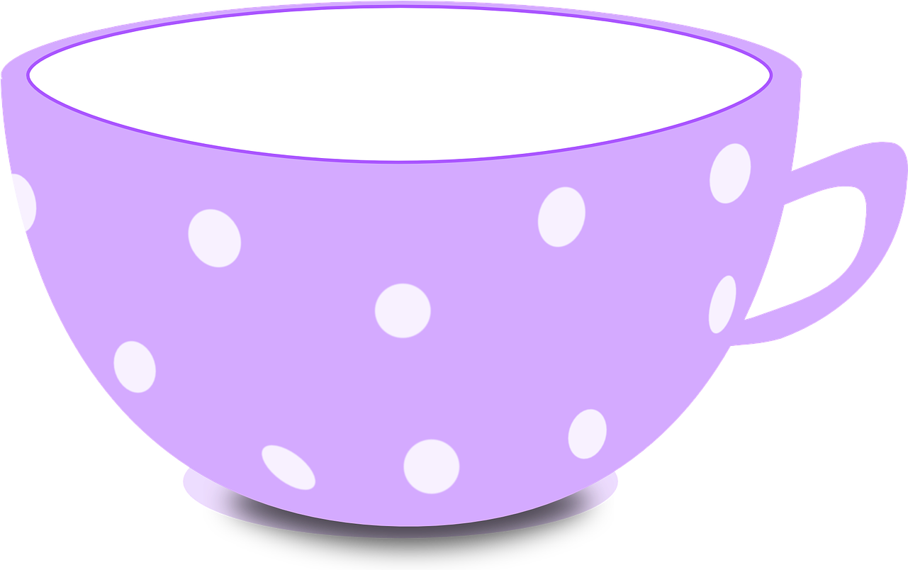 Cup Tea Bowl Empty Image Pinterest - Purple Tea Cup Clip Art (1280x813)