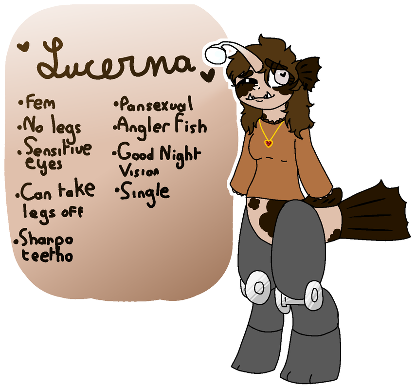 Angler Fish Furry Oc Owo By Axolotl-princess - Axolotl Furry Oc (916x872)