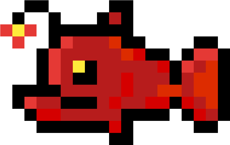 Angler Fish - Minecraft Flint And Steel Pixel Art (1200x1200)