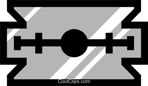 Razor Blade Royalty Free Vector Clip Art Illustration - Cross (480x280)