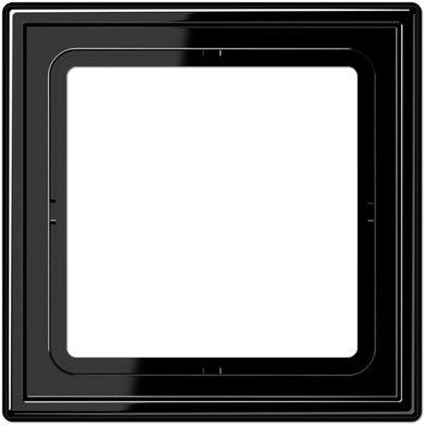 Ls 981 Sw - Black Picture Frame With Gold Trim (400x400)