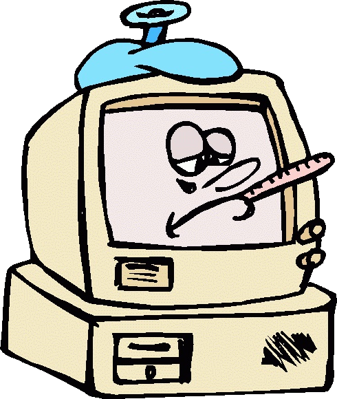 Computer Help - Clip Art Computer Virus (490x580)