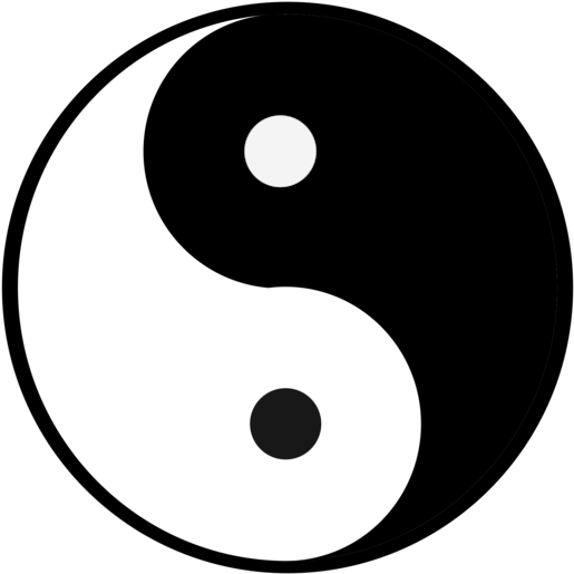 Yin And Yang Black And White Pdf Computer Icons Encapsulated - Yin And Yang Clipart (530x750)
