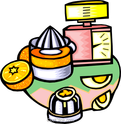 Juice, Eggs, Timer Royalty Free Vector Clip Art Illustration - Juice, Eggs, Timer Royalty Free Vector Clip Art Illustration (470x480)