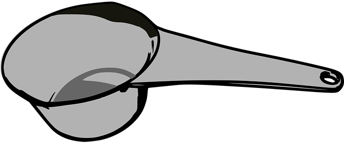 Cup, Kitchen, Measure, Measuring, Scoop - Measuring Cup Clip Art (680x340)