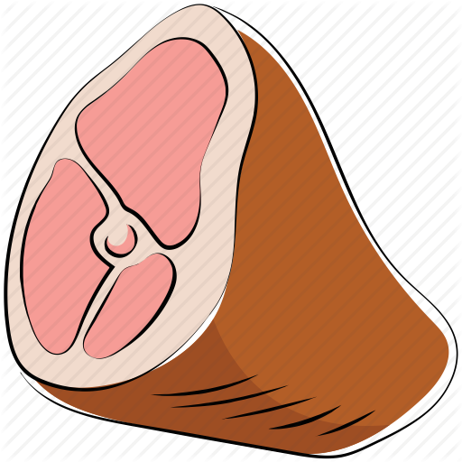 Food Colored Sketchy Collection By Creative Stall - Animated Meat Transparent (512x512)