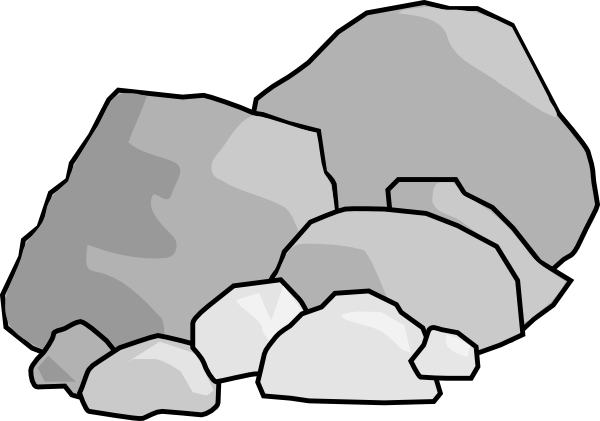 Rock Clipart - Rock Clipart (600x421)