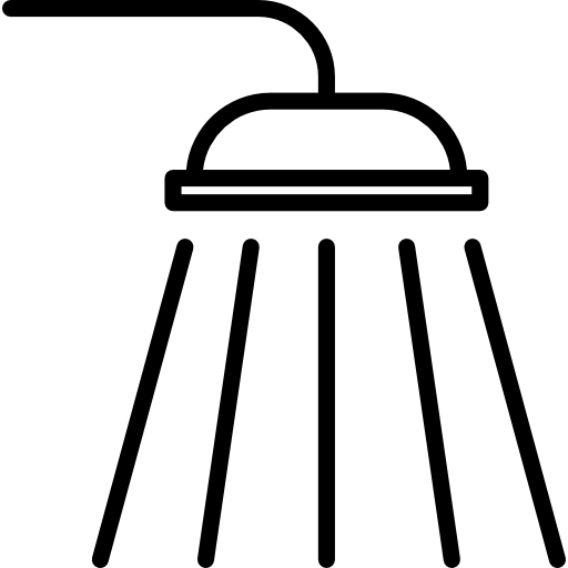 Shower Head Running Water Free Icon - Shower Head Running Water Free Icon (512x512)