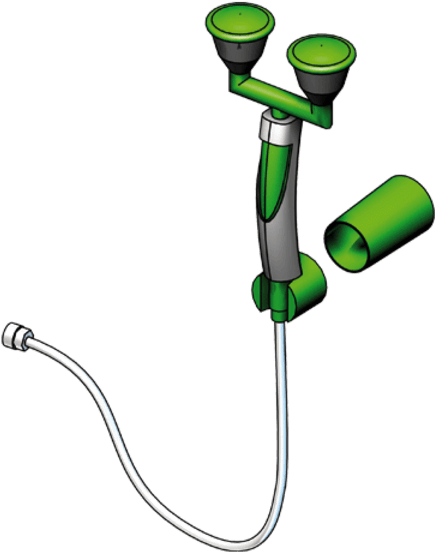 Classicline Hand Held Eye Shower, Two Spray Heads, - B-safety (600x600)