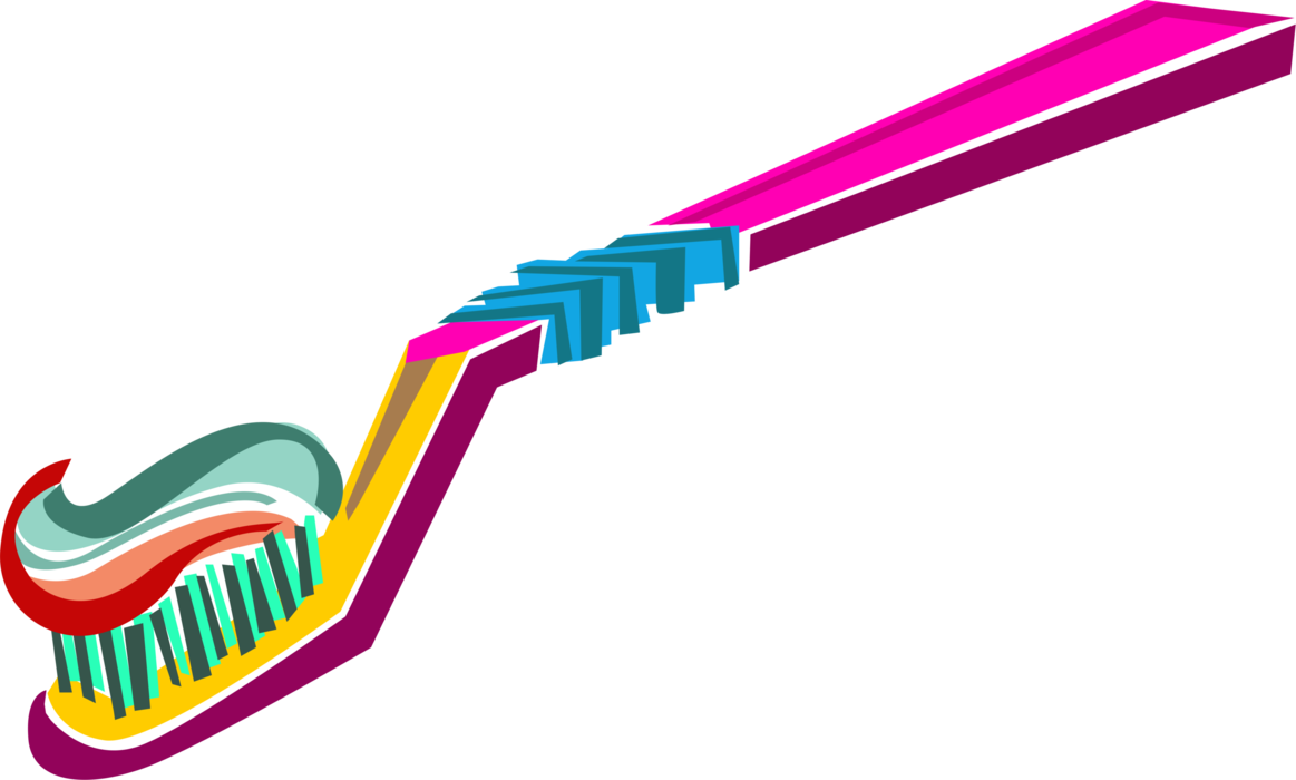 Toothbrush Cleans And Brushes - Toothbrush Flashcard (1163x700)