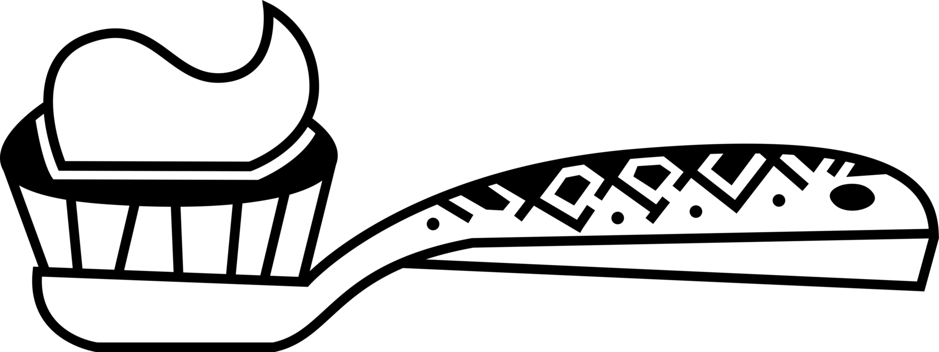 Toothbrush Cleans And Brushes - Cartoon Toothbrush And Toothpaste (1865x700)