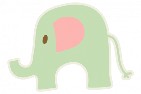 Baby Baby Elephant Green Graphic By Marisa Lerin - Indian Elephant (456x456)