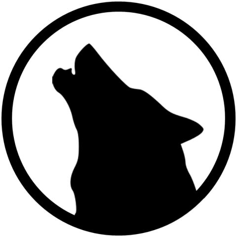 Cunning Clipart - Night Wolves Logo (480x480)