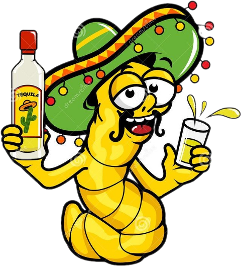Tequila Worm Clipart (480x529)