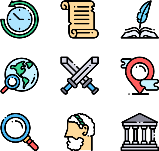 History - Icons For Web Design (600x564)