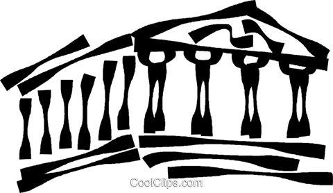 Akropolis Vektor Clipart Bild Vc023092 Coolclipscom - Athens Art Clip (480x278)