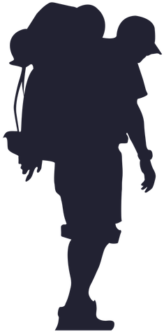 Outdoor Hiking Silhouette Png - Hiking Png (512x512)